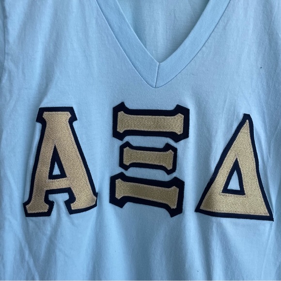 Alpha Xi Delta Stitched Letter Shirt - Picture 2 of 4